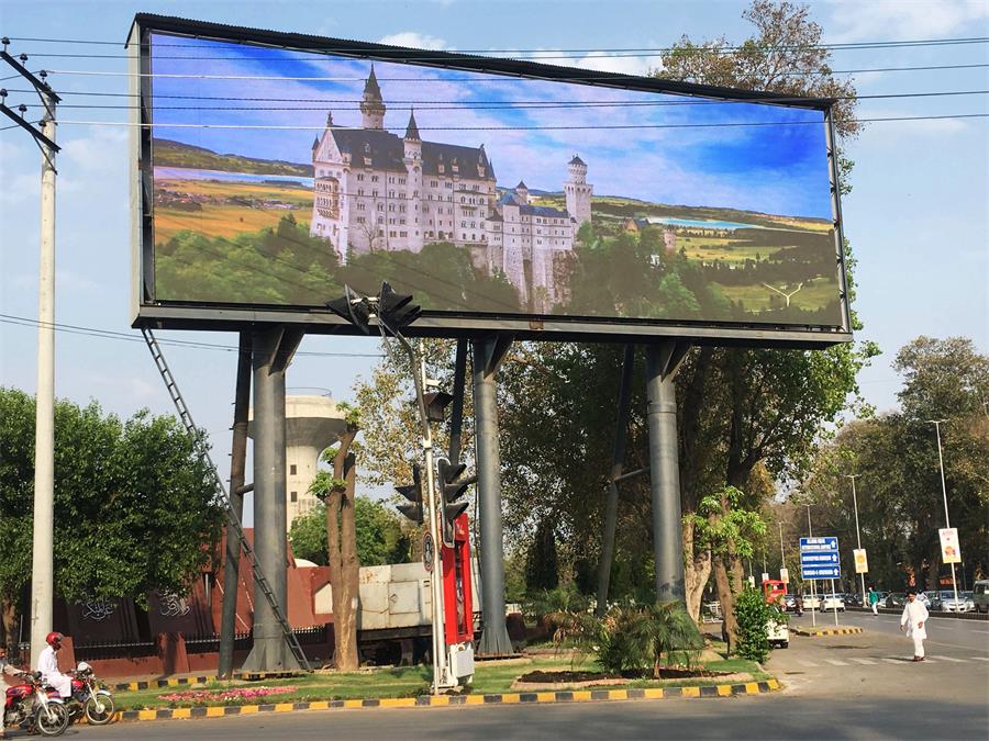 Outdoor P5 led screen case in Malaysia